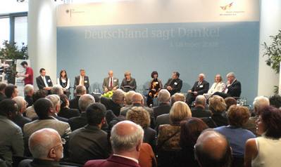 Bundeskanzlerin Angela Merkel hält eine Rede bei der Veranstaltung »Deutschland sagt Danke!«