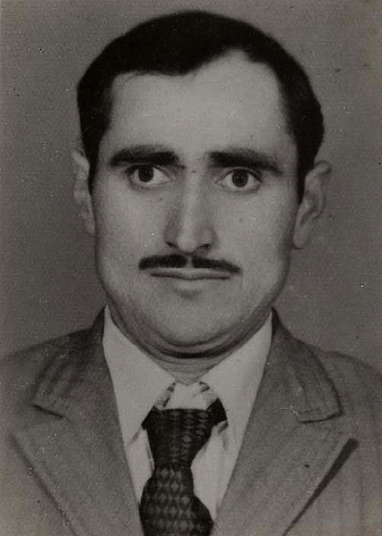 Altes Schwarz-Weiss-Portrait von Osman Dizdar